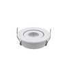 1W Ø5,2cm infälld spotlight dimbar - 12V/24V, hål: Ø4,2 cm, mått: Ø5,2 cm, 2,2 cm hög, vit