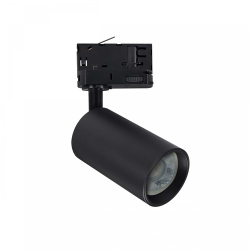 6W 3-fas dimbar GU10 DimToWarm skenspotlight - Svart, 1800K-3000K, inkl. ljuskälla