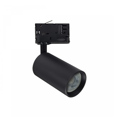 6W 3-fas dimbar GU10 DimToWarm skenspotlight - Svart, 1800K-3000K, inkl. ljuskälla