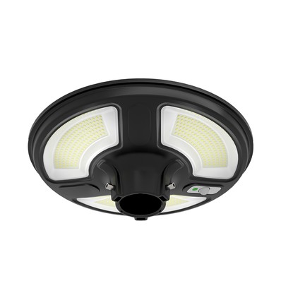 Vt-65w LED 10w - solcellsdriven, rund, trädgårdslampa, med sensor, RF-fjärrkontroll, 4000k, IP65