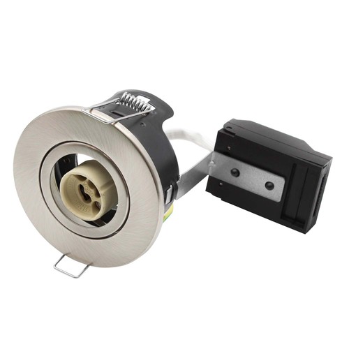 V-Tac downlight - GU10, satin nickel, IP20