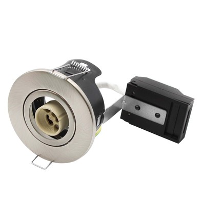 V-Tac downlight - GU10, satin nickel, IP20