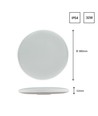 Ø320x52 Nymphea LED-takarmatur 32W - svart/vit, ringar, CCT, 230V, 115°, IP54, rund