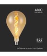 A160 VT-2267 glödlampa 4W - spiral, glödtråd, 2700K, bärnsten, glas