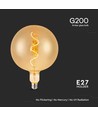 G200 VT-2270 glödlampa 4W G200 - spiral glödtråd, 2700K, bärnstensfärgat glas