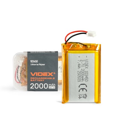 Uppladdningsbart Li-pol batteri - 2000mAh