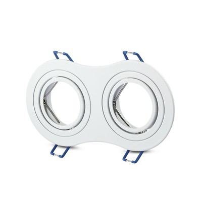 Vt-783 lampa - 2xgu10, rund, vit