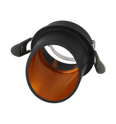 Vt-974 lampa gu10 - rund svart