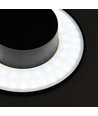Dome 12W rund LED-vägglampa - IP65, CCT, svart