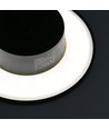Dome 12W rund LED-vägglampa - IP65, CCT, svart