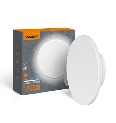 Dome 12W rund LED-vägglampa - IP65, CCT, vit