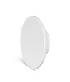 Dome 12W rund LED-vägglampa - IP65, CCT, vit