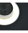 Dome 12W rund LED-vägglampa - IP65, CCT, vit