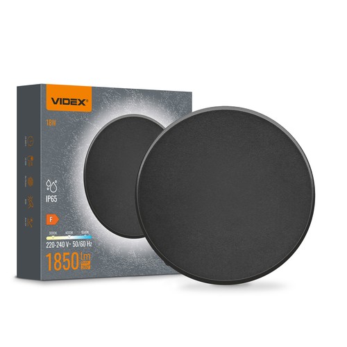 DOME vägglampa 18W - CCT, IP65, svart