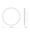 DOME vägglampa 18W - CCT, IP65, vit