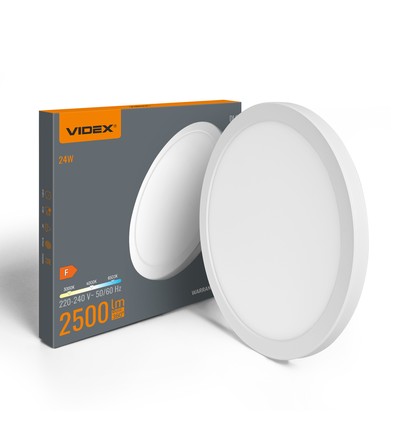 Dl6r taklampa 24W - LED, varmvit, neutral, 6500K, 220V, vit