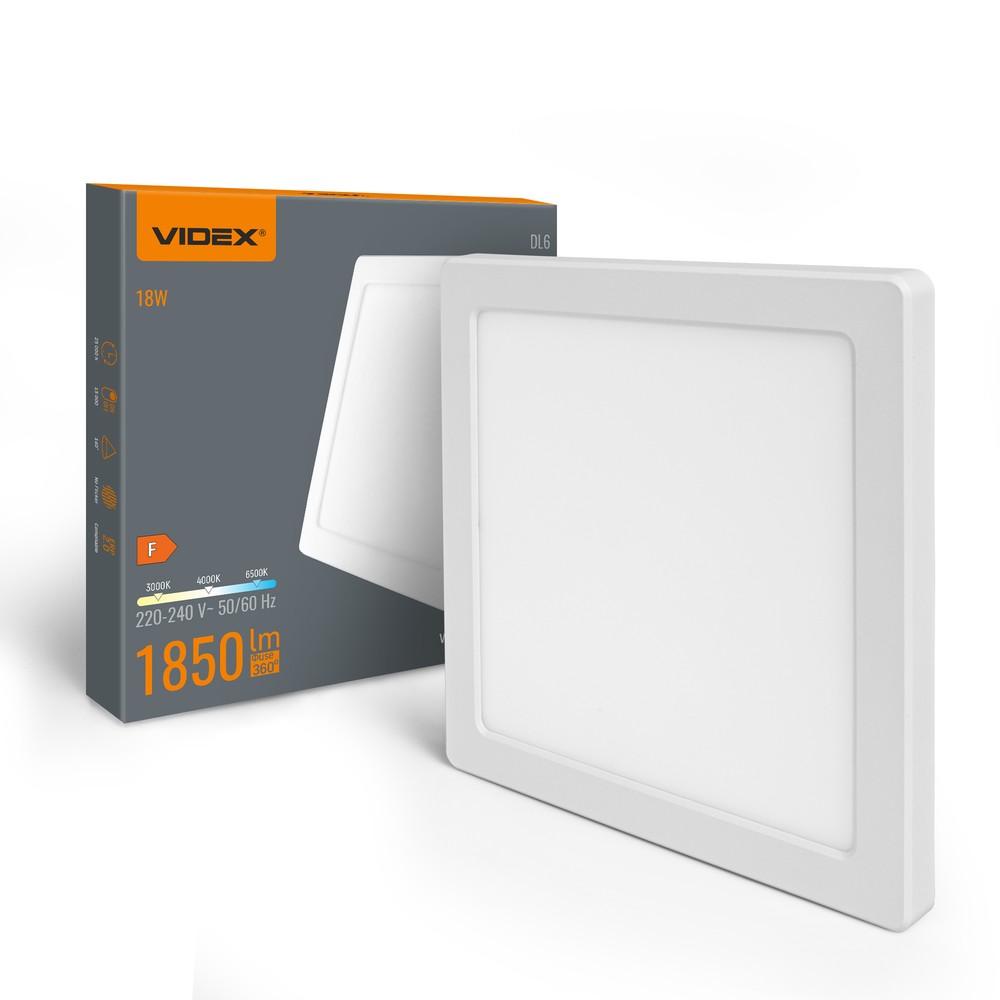 Dl6s Taklampa 18w Led Varmvit Neutral 6500k 220v Vit Kulör : Neutral