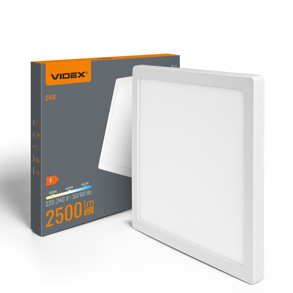 Dl6s Taklampa 24w Led Varmvit Neutral 6500k 220v Vit Kulör : Neutral