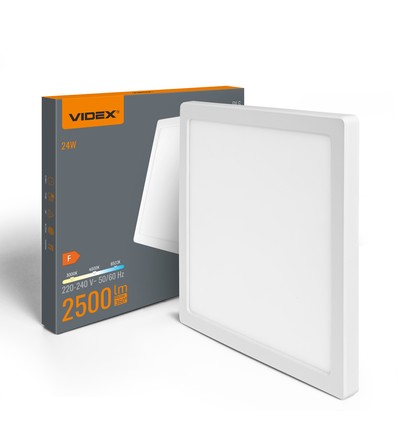 Dl6s taklampa 24W - LED, varmvit, neutral, 6500K, 220V, vit