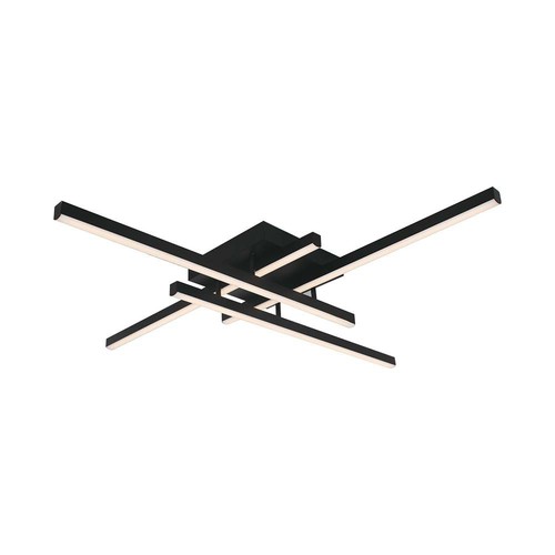 850x850x105 mm VT-7915 taklampa 38W - LED, metall, 4000K, svart hus