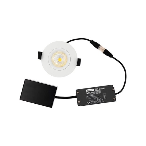 HiluX DS8 Tilt360 - Shelly Smart LED Infälld Spotlight, RA95, 2200-6500K, Svart