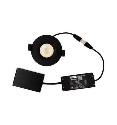HiluX DS8 Tilt360 - Shelly Smart LED Infälld Spotlight, RA95, 2200-6500K, Svart