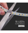 120 VT-2835 LED löpande ljuslist 10W/m - 24V, 6500K, IP20, (10m/rulle)