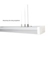 120cm Limea Prismatica CCT LED armatur - 20/30/40W, 130lm/W, IP44, IK10, 3CCT, 5 års garanti