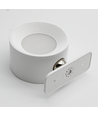 Uppladdningsbar vägglampa CCT - 4,5W, Vit, rund, 360° roterbar, IP20, inkl. ljuskälla