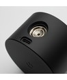 Uppladdningsbar vägglampa CCT - 4,5W, Matt svart, rund, 360° roterbar, IP20, inkl. ljuskälla
