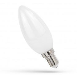 LED lampor 4W LED kronljus - C35, filament, frostad glas, E14