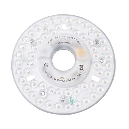 13cm / 18W dimbar LED-insats med linser - Flimmerfri, ersätter G24, cirkelrör och kompaktrör
