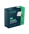 V-Tac 30W LED-sensorstrålkastare - Snabbkoppling, 120lm/w, svart