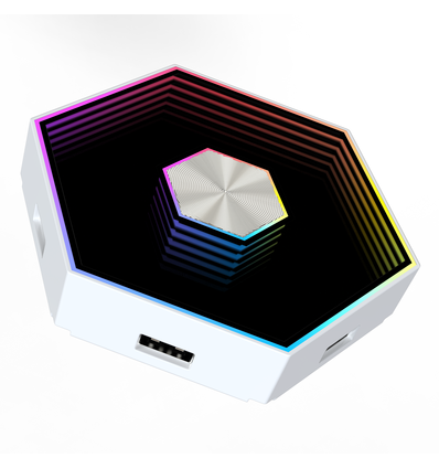 12 st. RGBIC Hexagon Infinity Vägglampa - Set