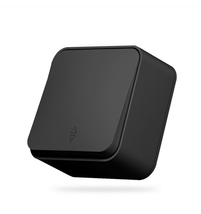 Ytmonterad strömbrytare - 1-polig, IP20, matt svart