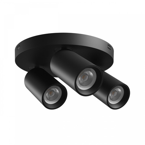 Madara Altro Round 3xGU10 takspot - Svart, Ø22cm, IP20, utan ljuskälla