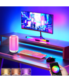Uppladdningsbar RGB+CCT LED bord-/nattlampa - Bluetooth, Vit, touch dimbar, IP20 inomhus