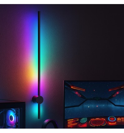 80cm RGBIC justerbar vägglampa - Bluetooth, 5V USB