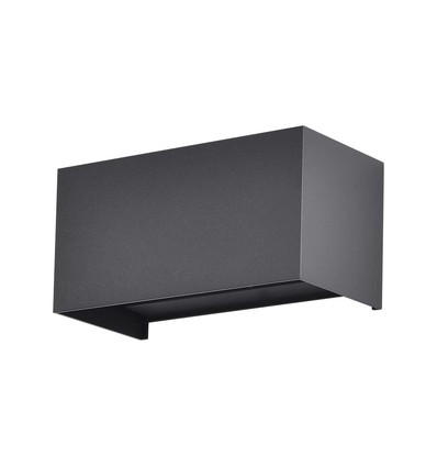 Vt-8125 LED vägglampa 24W - 4000K, svart hus