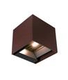 9W LED Solcellsvägglampa - IP65, CCT, 3 ljusfärger, PIR-sensor, corten hölje