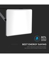 50W LED-strålkastare - CCT, 3 ljusfärger, frostad, arbetslampa, utomhus