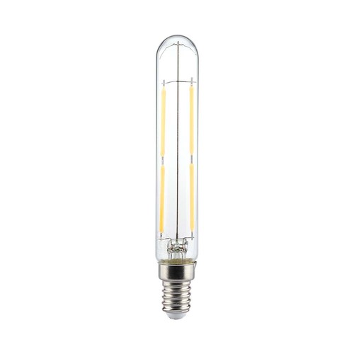 Vt-2204 LED-lampa 4W E14 - T20, LED glödtråd, klart glas, 6500K
