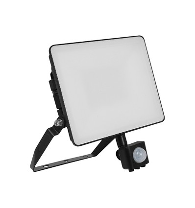 Vt-4909-Fc LED projektor 10W - med snabbanslutning, PIR-sensor, 4000K, svart hus, 120 lm/W