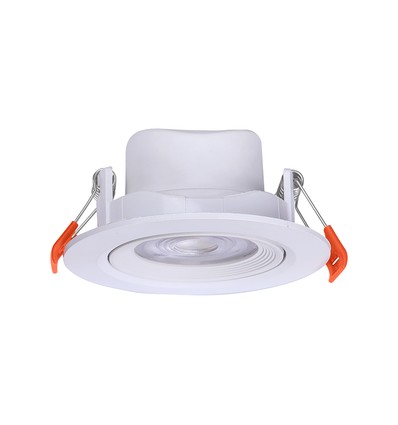 LED infälld spotlight, CCT - 3 ljusfärger Hål: Ø6,8 cm, Mått: Ø8,8 cm, 7W, 230V