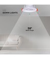 LED infälld spotlight, CCT - 3 ljusfärger Hål: Ø6,8 cm, Mått: Ø8,8 cm, 7W, 230V