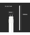 120 cm VT-122 T8 16,5W - nano plast rör icke-roterbar, 6500K