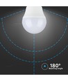 G45 VT-290 lampa 6,5W E27 - plast, 3000K
