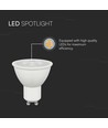 VT-292 spotlampa 7,5W GU10 - 6500K, 110°