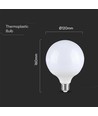 E27 22W LED glob-lampa - Ø12 cm, G120, matt