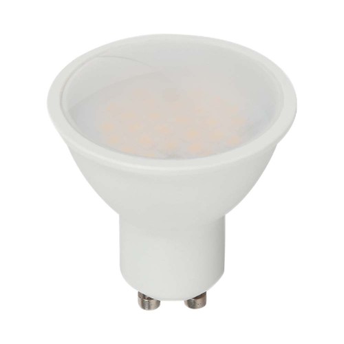 VT-205 spotlampa 4,5W GU10 - slät plast, Cree-chip, 6500K, 100°, 6 års garanti
